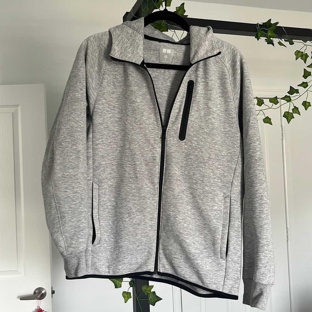 Mens gray hoodie